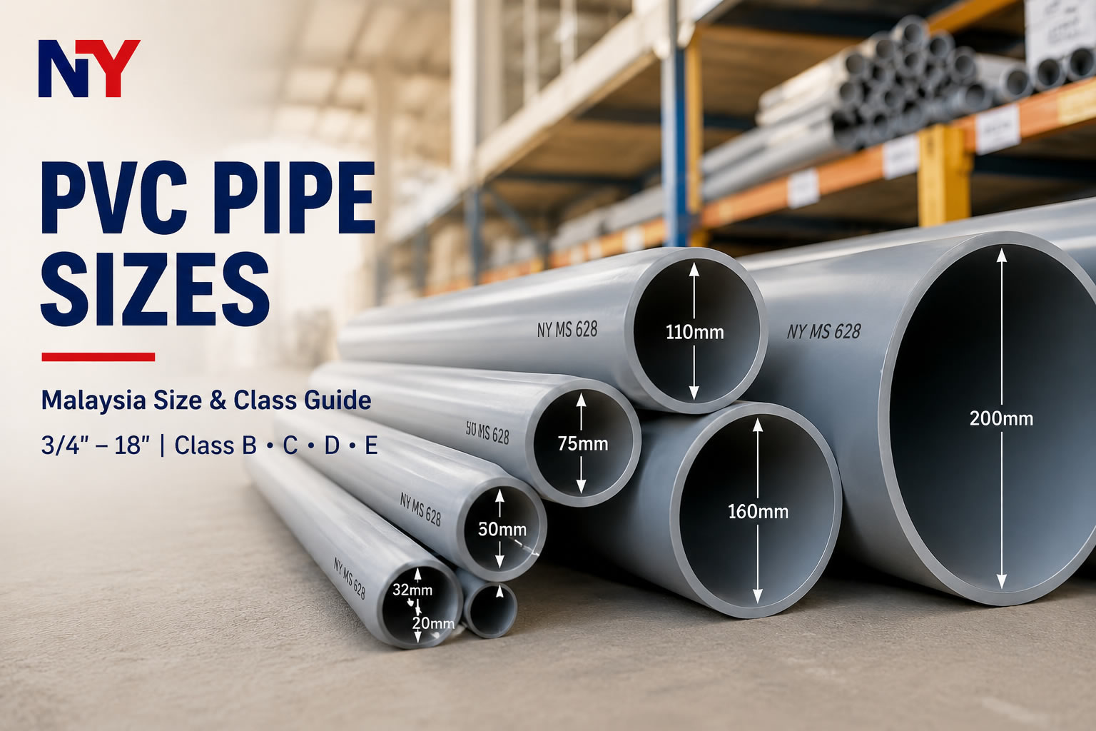 PVC Pipe Sizes & Dimensions Chart: Complete Reference for Malaysia