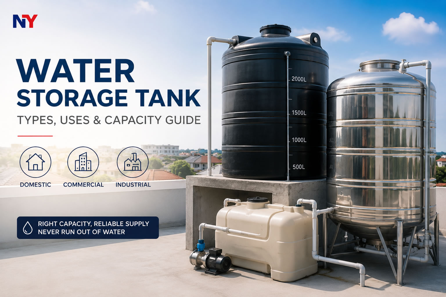 Water Storage Tank: Types, Uses & How Much Capacity You Really Need